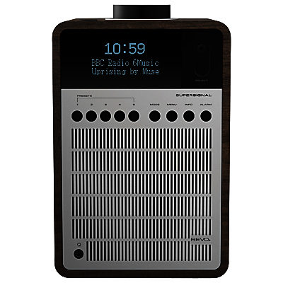 Revo SuperSignal DAB/FM Bluetooth Radio Silver/Walnut Revo SuperSignal DAB/FM Bluetooth Radio Silver/Walnut